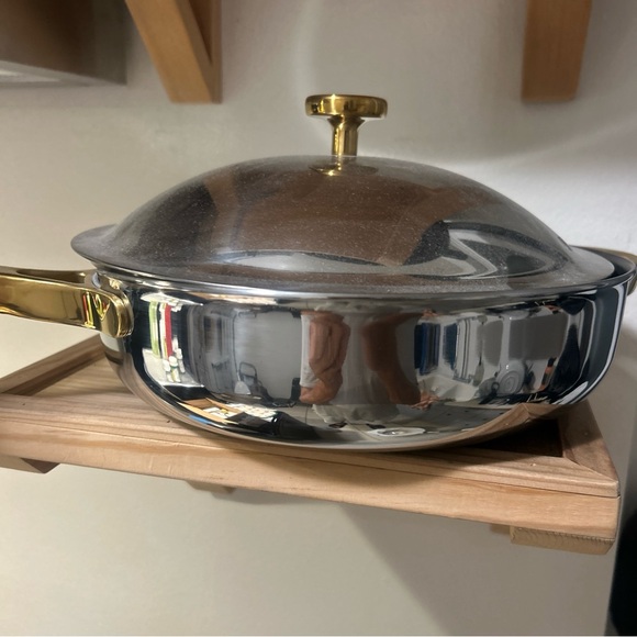Titanium Our Place Always Pan Pro NWT Chrome & Gold - Picture 12 of 12